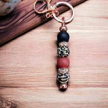 Load image into Gallery viewer, Leopard Beaded Keychain