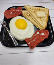 Load image into Gallery viewer, Wax Melts, Wax Tarts, Soy Blended Wax, Breakfast, Toast, Fried Egg, Bacon, Fake Food, Food Shape