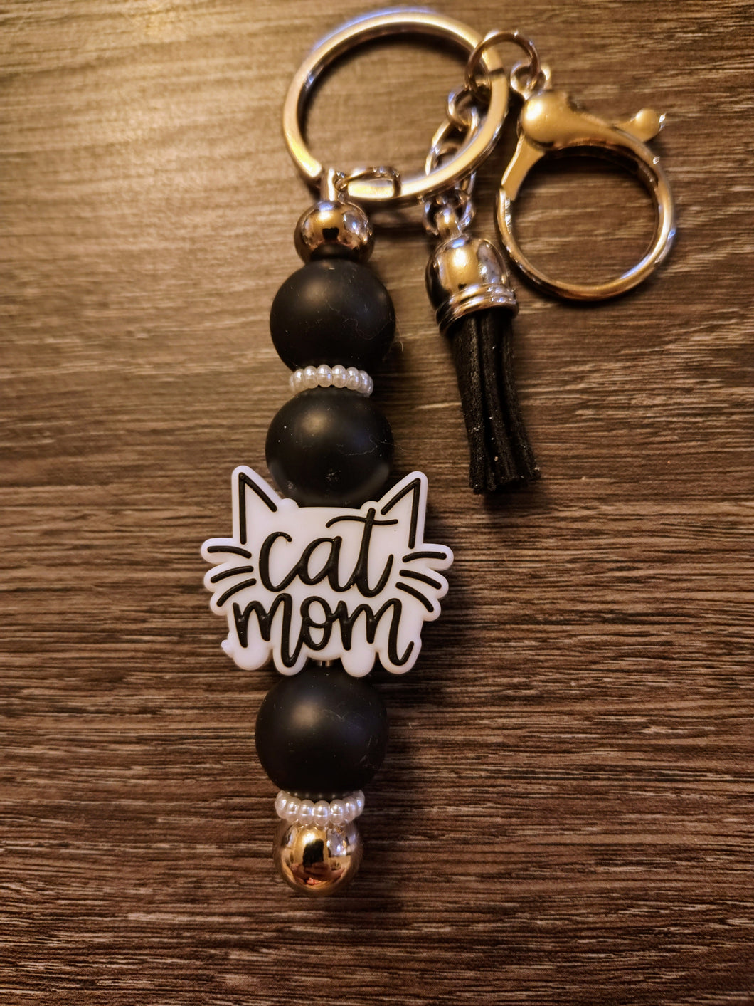 Cat Mom Keychain