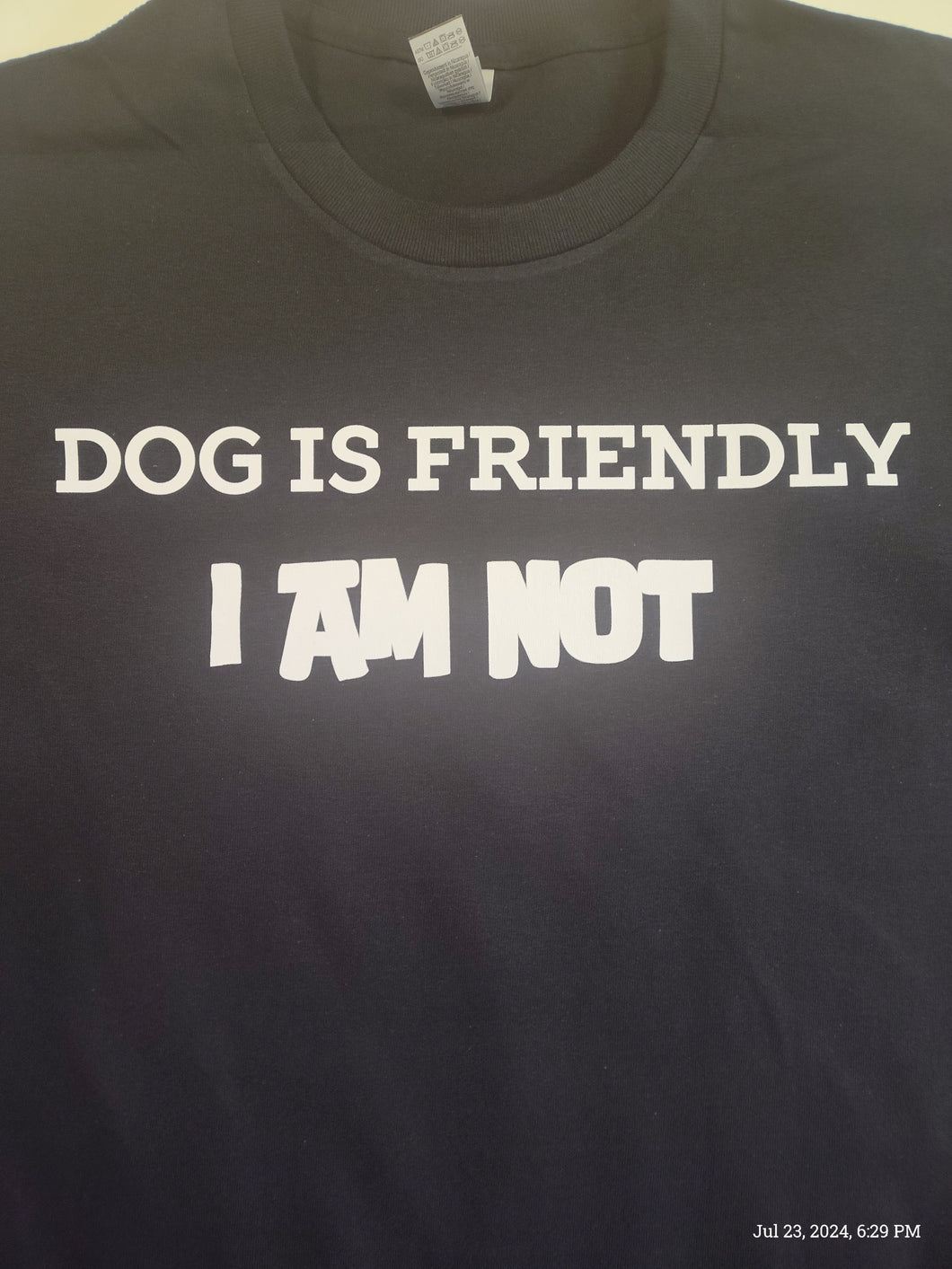 Dog is Friendly I am Not Shirt