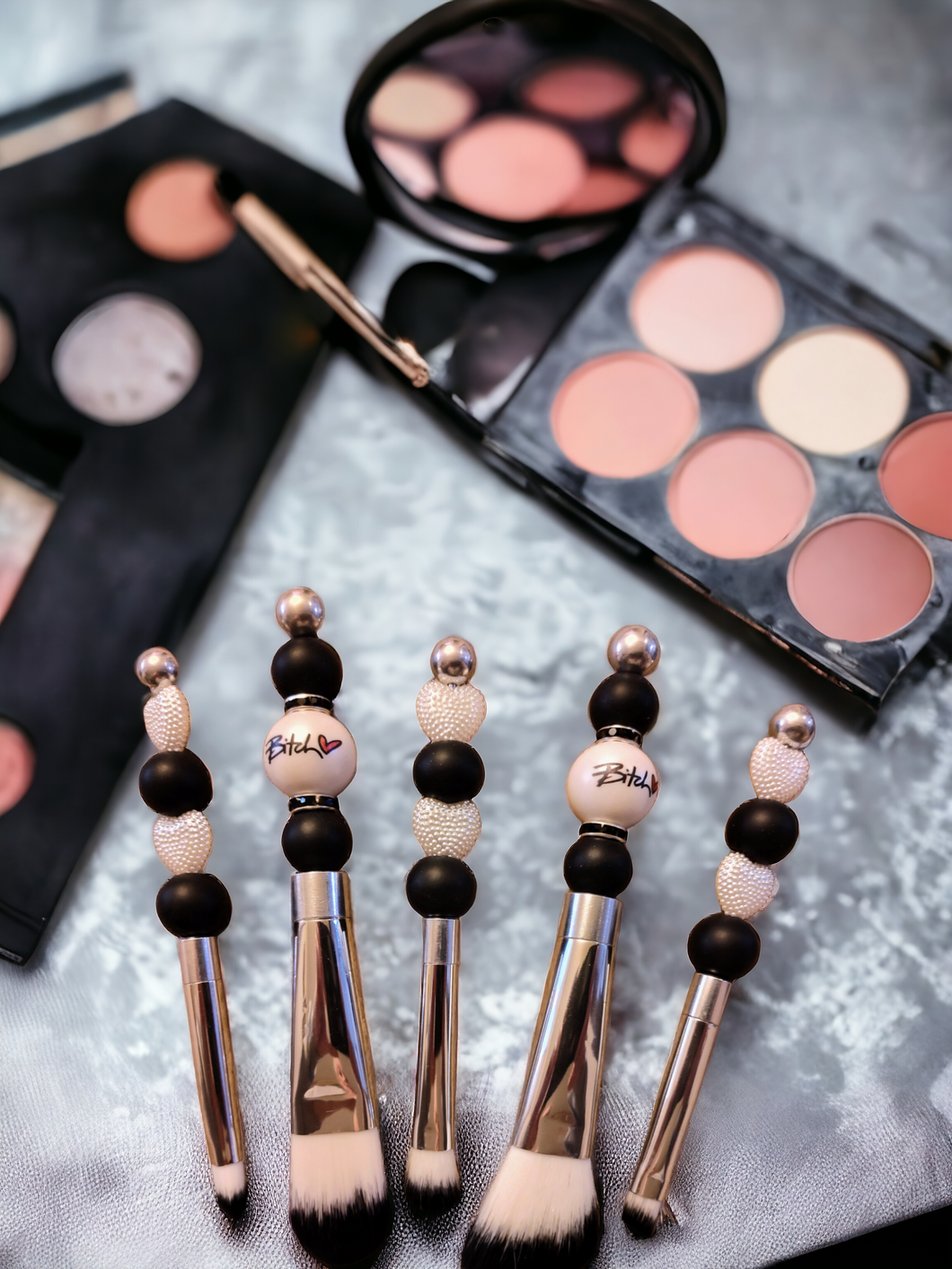 Beaded Makeup Brushes