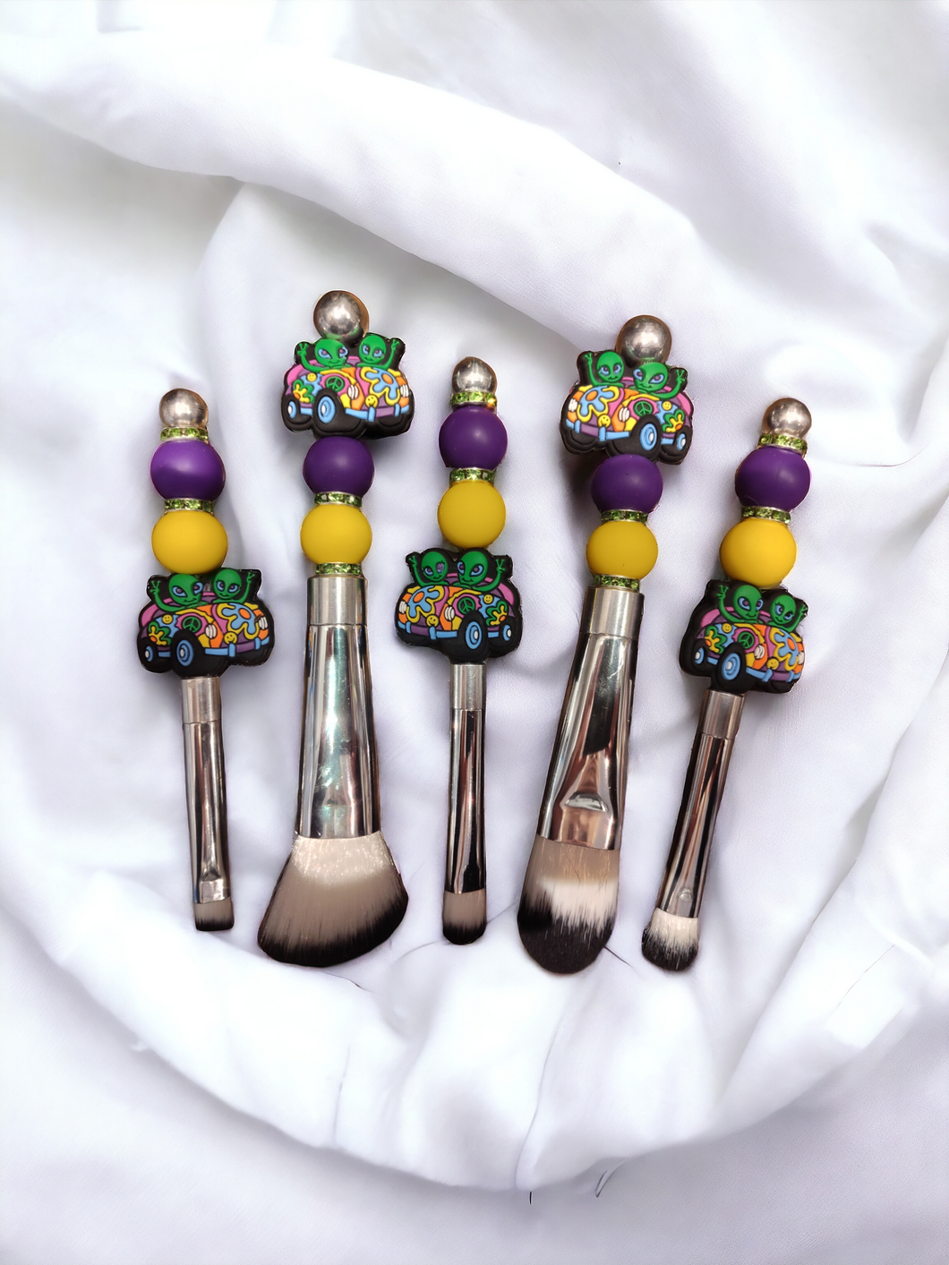 Beaded Makeup Brushes