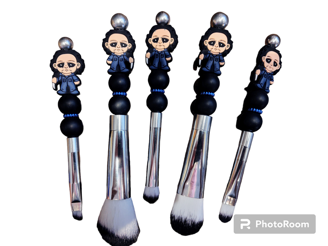 Michael Myers Beaded Makeup Brushes