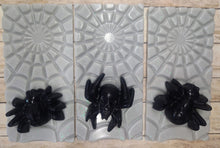 Load image into Gallery viewer, Spider web &amp; 2 spiders
