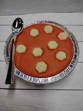 Load image into Gallery viewer, wax tart, wax souffle, wax melts, tomato soup, soy blended wax, fake food, food shape
