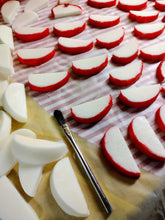 Load image into Gallery viewer, apple slices, food shape, apple, wax melts, wax tarts, soy blended wax
